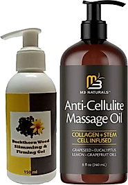 M3 NATURALS MASAJ YAĞI ANTİ-CELLULİTE MASSAGE OİL 240 ML + BUCKTHORN ANTİYAĞ MASAJ KREMİ 150 ML