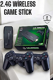 Atari Oyun Konsolu 2000 Oyunlu Game Stick 2.4G Wireless