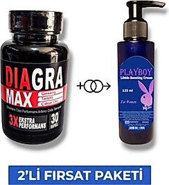 DİAGRA MAX ERKEK ÖZEL 30'LU DSTKLYCİ PLAYBOY L.BDO ARTTRC KREM 125 ML
