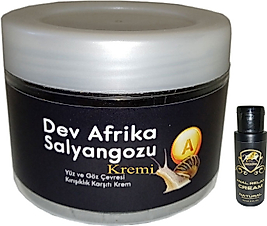 GİANT DEV AFRİKASALYANGOZU YAŞLANMAKARŞITI KREMİ 100 ML + CARABOA BAY BAYAN ANALRAHATLATICI KREM