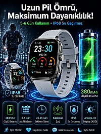 Akıllı Saat Sesli Görüşme Bluetooth Bağlantılı Kablosuz Şarj Özelliği Yeni Nesil