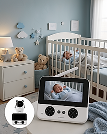Kablosuz Bebek Monitörü 720P HD Gece Görüşü UCZZZC5XBEBEKKAMERAA-10