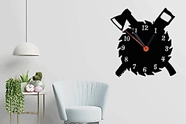 Duvar Saati-Ağaç İşleme-35 cm x 35 cm