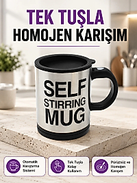 Toz İçecekler İçin Hızlı Karıştırma Özellikli Termos Kupa
