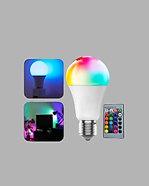 Renk Değiştiren RGB LED Ampul 16 Renk Uzaktan Kumandalı 2025 Model