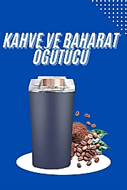 Yeni Nesil Kahve ve Baharat Öğütücü Paslanmaz Çelik Kahve Değirmeni