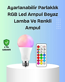 RGBW Teknolojili Akıllı LED Ampul, Zamanlayıcılı