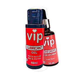 VIP BAY VE BAYANLARA UYGUNLUBRİKANT60 ML JEL + KADINLARA ÖZEL CİNSELDAMLA