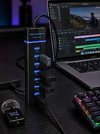 USB 3.0 Çoklayıcı 7 Port Yüksek Hızlı Veri Aktarım