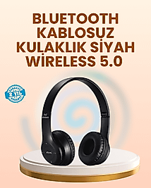Ayarlanabilir Baş Bandı ve Yumuşak Kulak Yastıklı Bluetooth Kulaklık