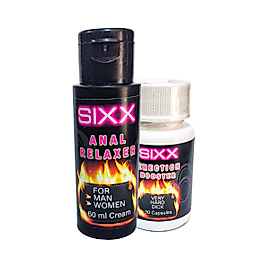 SIXX 60 ML BAY BAYAN ANALREIAXKREM +ERKEKLERE ÖZEL CİNSELGÜÇ 30 LU