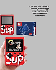 Taşınabilir Retro Oyun Konsolu 400 Oyun XUCZZZSUP400ATARİİİ-4