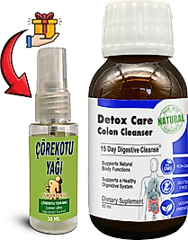 DETOX CARE: 1 ADET 15 GÜNLÜK PRATİK ŞURUP FORMÜLÜ + 30 ML ÇÖREK OTU MASAJ YAĞI