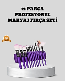 12 Parça Makyaj Fırça Seti – Profesyonel ve Günlük Kullanıma Uygun