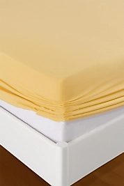 %100 PAMUK ÇARŞAF TAKIMI-Sarı