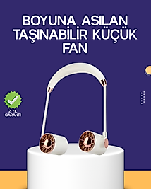 Katlanabilir Asılabilir Mini Fan USB Şarjlı 3 Kademeli Sessiz