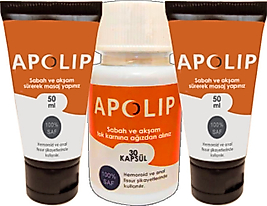 APOLİP 2 ADET HEMEROİD BAĞSUR KREMİ 50 ML + YANINDA APOLİP BAĞSUR 30LU CAPS