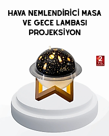 USB Mini Hava Nemlendirici ve Projeksiyon Lamba – Taşınabilir, Sessiz, Dekoratif Aromaterapi Cihazı