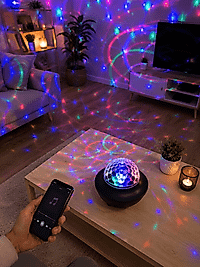 Bluetooth RGB Parti Projektörü UCZZDISKOXY918-3