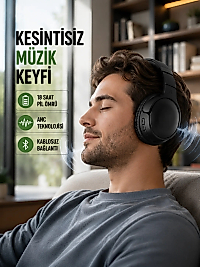 Bluetooth 5.0 Kablosuz Kulaklık-Geniş Alan Kullanım