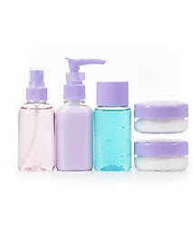 5 Parça Seyahat Banyo Seti 30 ml Şeffaf Taşınabilir Şişe Seti