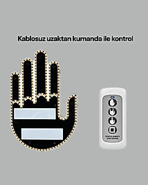Yüksek Görünürlüklü Otomobil Işığı – 3 Modlu LED Arka Cam Aksesuarı, Pratik ve Eğlenceli