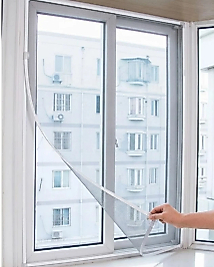 Pencere Sineklik Tülü 100x150 CM Çift Taraflı Bant Hediyeli Kesilebilir Tül Sineklik Seti