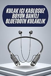 120 Saat Bluetooth Kulaklık Kablolu Boyun Askılı SD Kart Girişli ANC Özellikli
