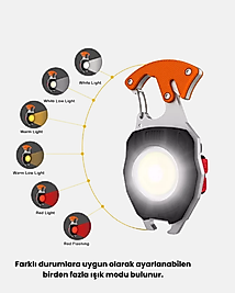 Mini El Feneri – Güçlü LED Işıklı, Şarjlı, Düdüklü, Model: XUCZZZÇOKİŞLEVLİIŞIK