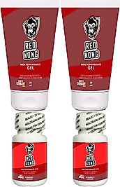 RED KONG GEL 2 ADET 50 ML JEL + 2 ADET RED KONG 10 LU KAPSÜLLER