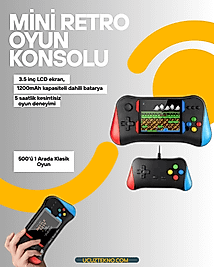 Şarjlı Taşınabilir Oyun Konsolu – X7M Retro Game Box