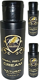 CARABOA KADINLAR VE AP.ERKEKLER IÇİN ANALRELAX CREAM 3 ADET LUBRİCANTANALRAHATLATICI KASGEVŞETİCİ KAYDIRICIKREM 60 ML