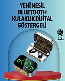 Akıllı Dijital Ekranlı TWS Kulaklık – Uzun Pil Ömrü, Stabil Bağlantı