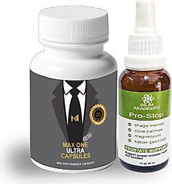 MAX ONE ULTRA ERKEKLERE ÖZEL 30LU MAXİMUM KATILIK + PRO-STOP 30ML PIROSTAT IÇECEĞİ