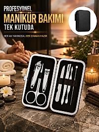 Evde Profesyonel Tırnak Bakımı İçin 7 Parça Premium Bakım Seti