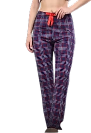 Pijama Altı Modal  Ring Viskon Kumaş-Ekose Desenli