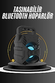 Kablosuz Bluetooth Hoparlör Ses Bombası RGB Işıklı Taşınabilir Yüksek Ses Kaliteli