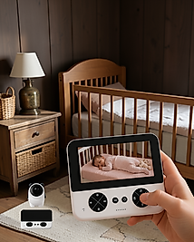 Kablosuz Bebek Monitörü Ağlama Algılama 720P HD UCZZZC5XBEBEKKAMERAA-7