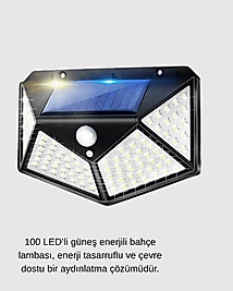 100 LED Güneş Enerjili Bahçe Lambası XUCZZZDUVARLAMBASI