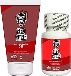 RED KONG GEL 2 ADET 50 ML SERT PERFORMANSINIZA JEL + 2 ADET RED KONG 10 LU KAPS YÜKSEK GÜÇ