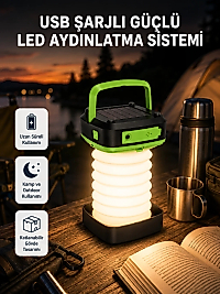 Taşınabilir Şarjlı LED Lamba – Dokunmatik Kontrol, Üç Kademeli Işık ve Uzun Ömürlü Pil Performansı