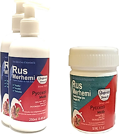 HİNTOHU TÜY DÖKÜCÜ AZALTICI RUS MERHEMİ 250 ML 2 ADET+GENİTAL BÖLGE MERHEMİ 50 ML 1 ADET
