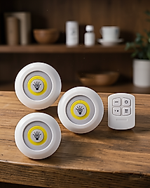 LED Mutfak Dolap Altı Işığı Uzaktan Kumandalı 3'lü UCZ3LÜLAMBA2