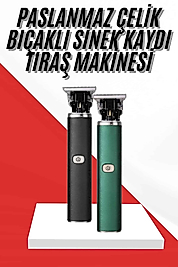 Saç Sakal Ense Paslanmaz Çelik T-Bıçak Vücut Tıraş Makinesi