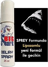 BİG SHARK ASİMOX SPRAY 25CC LİPOZOMLU YENİ FORMÜL İLE GECİKİN