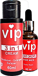 VIP 3X ETKİŞEKİLLENME KREMİ + 30 ML EXTRADESTEK ERKEKDAMLA