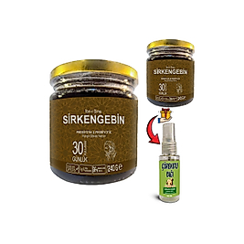 IBN-İ SİNA SİRKENGEBİN: 2 ADET BALLI SİRKELİ SARIMSAKLI AROMATİK PREBİYOTİK MACUN + 30 ML ÇÖREK OTU MASAJ YAĞI