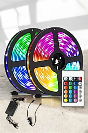 RGB Işıklı 10Metre Şerit Led Kumandalı Yeni Nesil