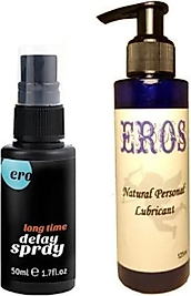 ERO LONG TİME SPRAY FOR MEN 50ML ERKEKLERE ÖZEL SPREY EROS 125ML LUBRİCANT GEL