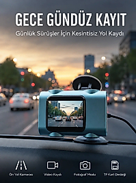 Araç Güvenlik Kamerası Öne Bakan Yol Kayıt Cihazı Yeni Nesil